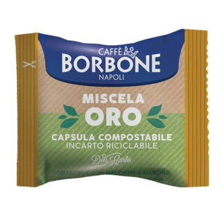 Caffè Borbone 100 Capsule Miscela Oro Don Carlo Compostabili, Compatibili Lavazza A Modo Mio®