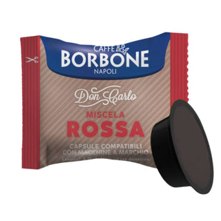 Caffè Borbone 100 Capsule Miscela Rossa Don Carlo, Compatibili Lavazza A Modo Mio®