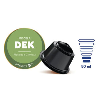 Caffè Borbone 100 capsule (2 confezioni da 50) Miscela Dek Decaffeinato, Compatibile Macchine Nescafè® Dolce Gusto®
