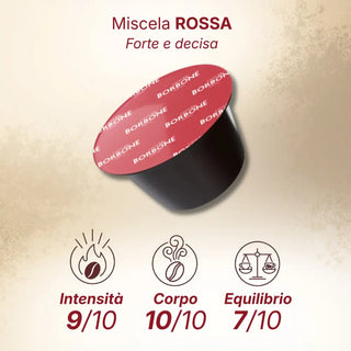 Caffè Borbone 100 capsule (2 confezioni da 50) Miscela Rossa, Compatibile Macchine Nescafè® Dolce Gusto®