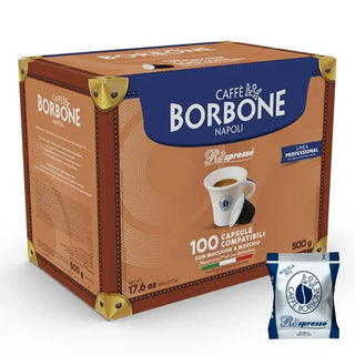 Caffè Borbone Respresso 100 Capsule Miscela Blu Compatibili Nespresso®