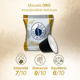 Caffè Borbone Respresso 100 Capsule Miscela Oro Compatibili Nespresso®