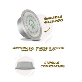 Caffè Borbone 100 Capsule Miscela Oro Don Carlo Compostabili, Compatibili Lavazza A Modo Mio®