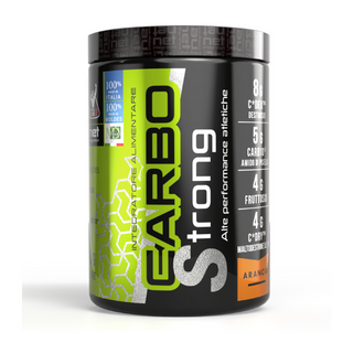 NET Carbo Strong Integratore di Carboidrati con Maltodestrine in Polvere Gusto Arancia