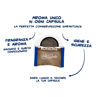 Caffè Borbone 100 Capsule Miscela Blu Don Carlo, Compatibili Lavazza A Modo Mio®