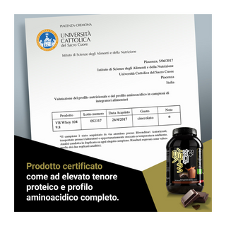 NET Integratori VB WHEY 104 9.8® Proteine Isolate Idrolizzate 900 gr
