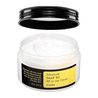COSRX Advanced Snail 92 Crema TUTTO IN UNO, Secrezione idratante della Mucina di Lumaca Filtrata al 92% Idratante Viso A Lunga Durata, Idratazione Profonda e Intensa, 100 g