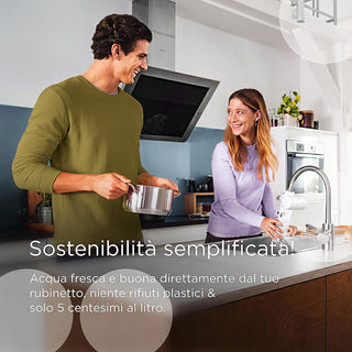BRITA Filtro Per Sistema On Tap V-MF, Filtro Per Ridurre Cloro, Microplastiche, Batteri e Metalli Pesanti