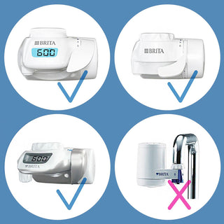 BRITA Filtro Per Sistema On Tap V-MF, Filtro Per Ridurre Cloro, Microplastiche, Batteri e Metalli Pesanti