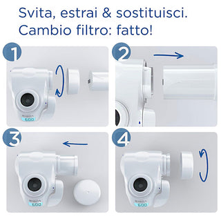 BRITA Filtro Per Sistema On Tap V-MF, Filtro Per Ridurre Cloro, Microplastiche, Batteri e Metalli Pesanti