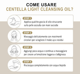 SKIN1004 Centella Light Cleansing Olio Detergente e Struccante 200 ML