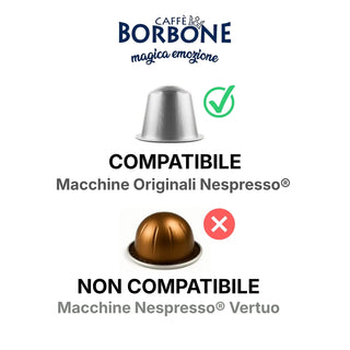 Caffè Borbone Respresso 100 Capsule Miscela Blu Compatibili Nespresso®