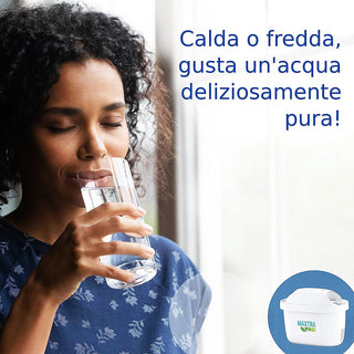 BRITA MAXTRA PRO ALL IN 1 Per Caraffa Filtrante Acqua, Confezione 3 Filtri Riduce Cloro, Calcare e Impurità
