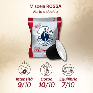 Caffè Borbone Respresso 100 Capsule Miscela Rossa Compatibili Nespresso®