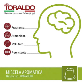 Caffè Toraldo 100 Capsule Miscela Aromatica Compatibili Nespresso®