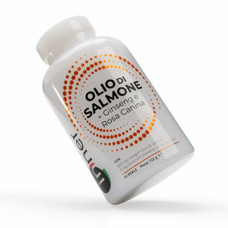 Inner- Olio di Salmone + Ginseng e Rosa Canina 90 perle – Integratore Naturale di Omega a Spettro Completo con OmeGo® DPA DHA EPA Astaxantina – Energia Benessere Recupero Muscolare e Cuore Sano