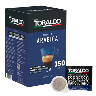 Caffè Toraldo 150 Cialde Ese 44 mm Miscela Arabica Compostabili