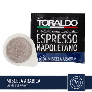 Caffè Toraldo 150 Cialde Ese 44 mm Miscela Arabica Compostabili