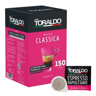Caffè Toraldo 150 Cialde Ese 44 mm Miscela Classica Compostabili