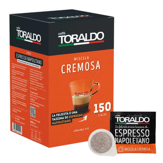 Caffè Toraldo 150 Cialde Ese 44 mm Miscela Cremosa Compostabili