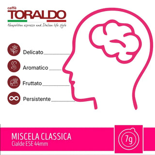 Caffè Toraldo 150 Cialde Ese 44 mm Miscela Classica Compostabili