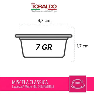 Caffè Toraldo 100 Capsule Miscela Classica, Compatibili Lavazza A Modo Mio®