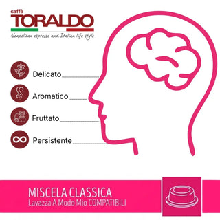 Caffè Toraldo 100 Capsule Miscela Classica, Compatibili Lavazza A Modo Mio®