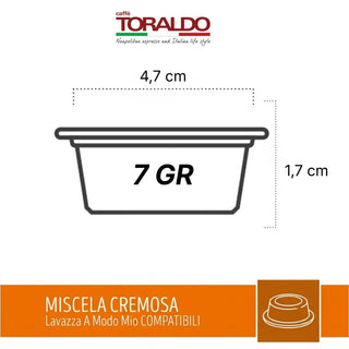 Caffè Toraldo 100 Capsule Miscela Cremosa, Compatibili Lavazza A Modo Mio®