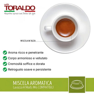 Caffè Toraldo 100 Capsule Miscela Aromatica, Compatibili Lavazza A Modo Mio®