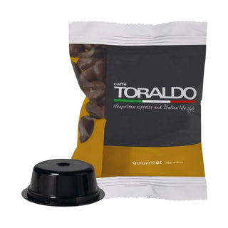 Caffè Toraldo 100 Capsule Miscela Gourmet 100% Arabica, Compatibili Lavazza A Modo Mio®