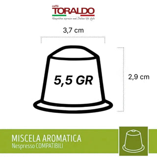 Caffè Toraldo 100 Capsule Miscela Aromatica Compatibili Nespresso®
