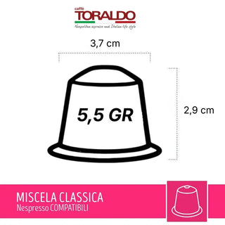 Caffè Toraldo 100 Capsule Miscela Classica Compatibili Nespresso®