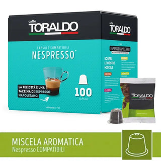 Caffè Toraldo 100 Capsule Miscela Aromatica Compatibili Nespresso®