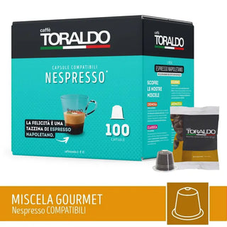 Caffè Toraldo 100 Capsule Miscela Gourmet Compatibili Nespresso®