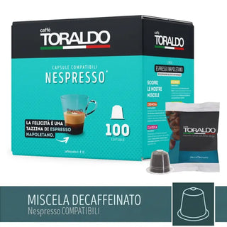 Caffè Toraldo 100 Capsule Miscela Decaffeinato Compatibili Nespresso®