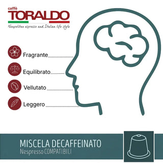 Caffè Toraldo 100 Capsule Miscela Decaffeinato Compatibili Nespresso®
