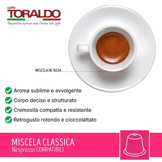 Caffè Toraldo 100 Capsule Miscela Classica Compatibili Nespresso®