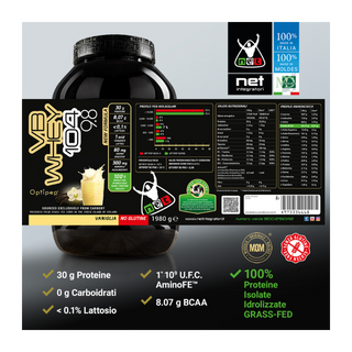 NET Integratori VB WHEY 104 9.8® Proteine Isolate Idrolizzate 900 gr